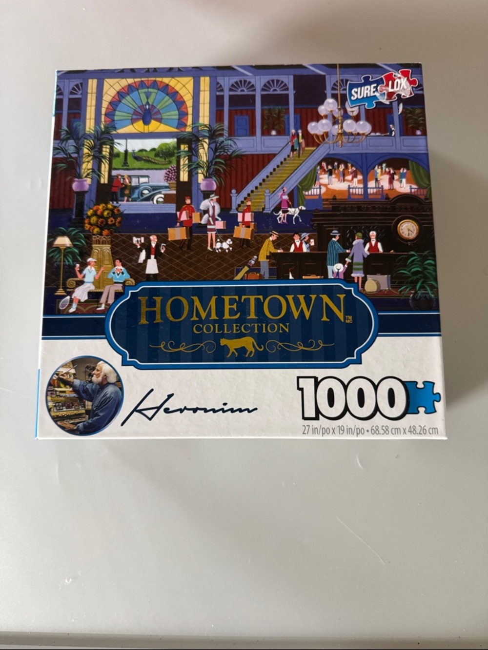 1000-Piece Jigsaw Puzzle - Blue/White